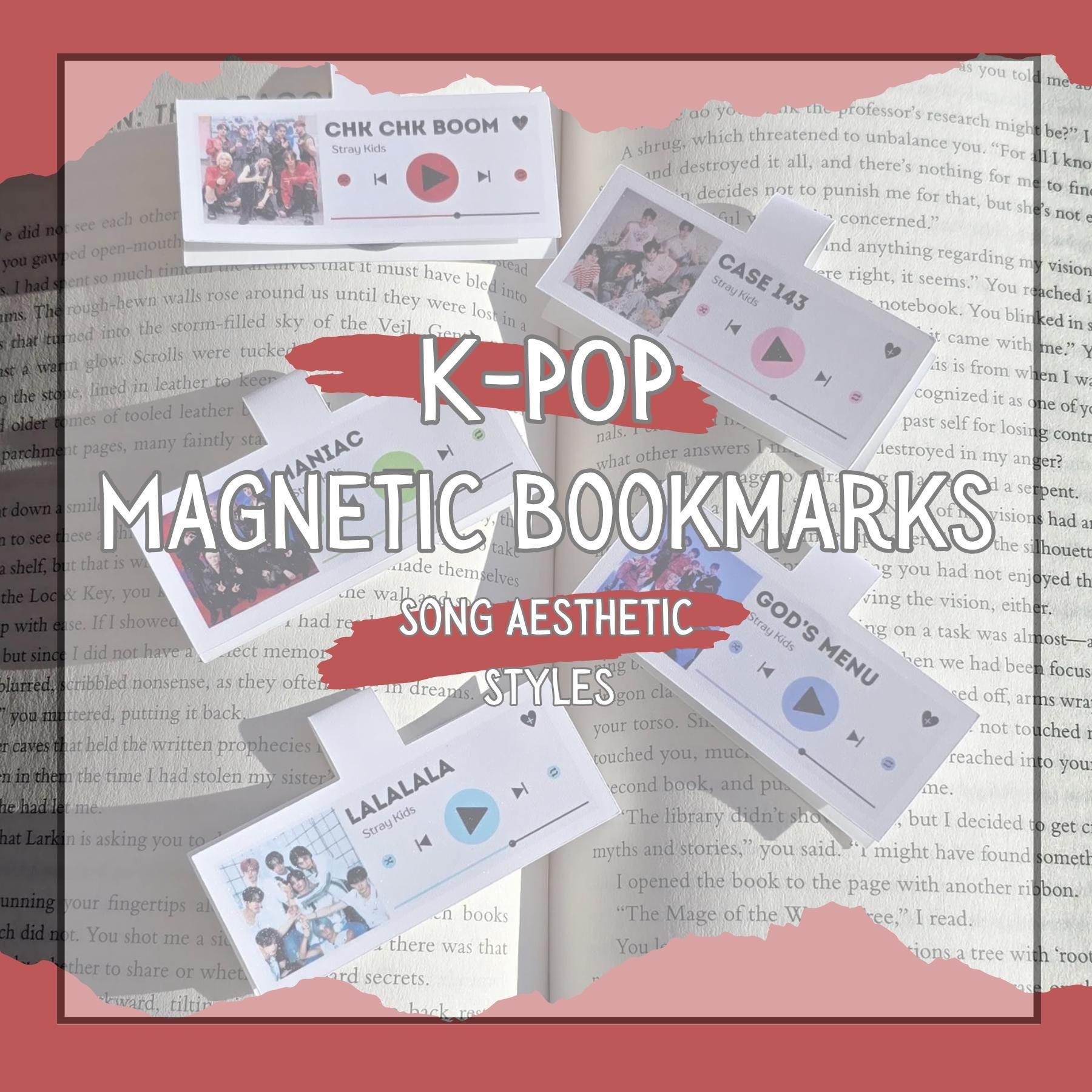 Bts Bookmark Magnet - Etsy