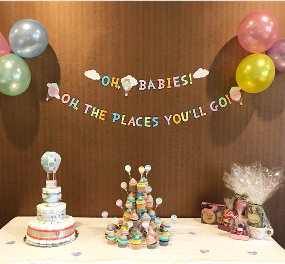 Oh The Places You Ll Go Dr Seuss Baby Shower Party Etsy