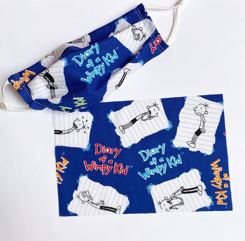 Diary of a wimpy kid face mask with lightweight filter 100% | Etsy