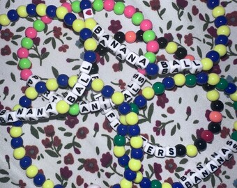 baseball inspired friendship bracelet bananas