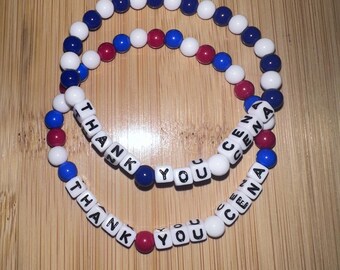 friendship bracelet thank you wrestling inspired