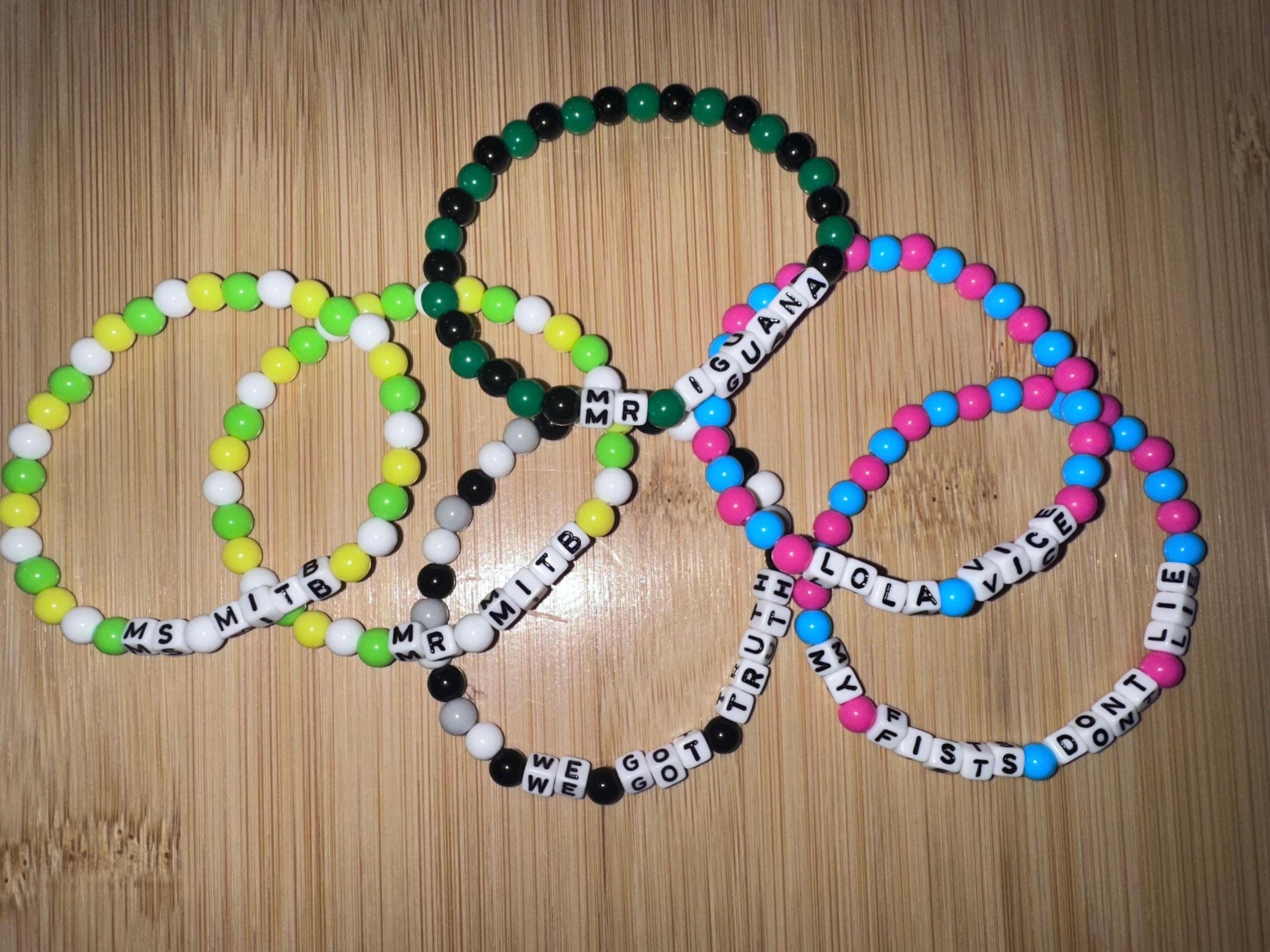 wrestling inspired friendship bracelet Mr iguana mitb fists don’t lie