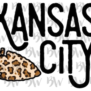 Kansas City, Chiefs, Arrowhead, Leopard, PNG, Digital File, Sublimation File