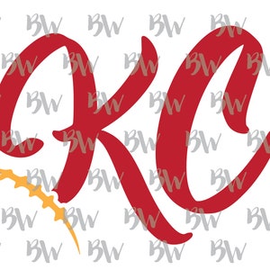 Kansas City, Chiefs, Football, Laces, Red and Yellow, PNG, Digital File, Sublimation File