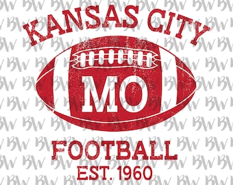 Let's Go Kansas City, Est 1960, Established 1960, Football, PNG, SVG, Digital File, Sublimation File