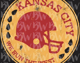 Kansas City, Arrowhead, Football, PNG, SVG, Digital File, Sublimation File