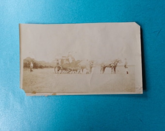 Antique Edwardian Circa 1900s Photograph - Edwardian Country House Staff - The Family Coach