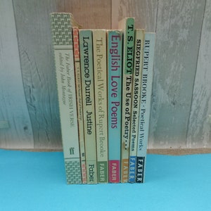 Vintage Faber Fiction and Poetry Paperback Books - Various Titles - 1960s/1970s/1980s