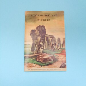 Stonehenge and Avebury Guide Book (PB) 1959 vintage avec vieilles boutures