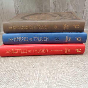 Three Limited Edition Leather Bound Tolkien Books by David Day