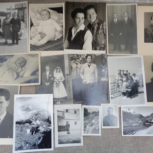 Lot of 30 x Vintage Black and White Photographs from Austria ~ 1940s - 1960s