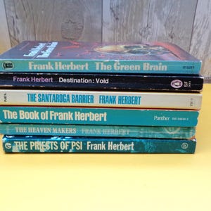 Vintage Frank Herbert Science Fiction Paperback Books - Various Titles