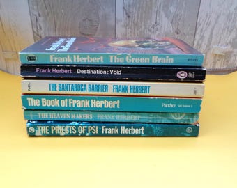 Vintage Frank Herbert Science Fiction Paperback Books - Various Titles