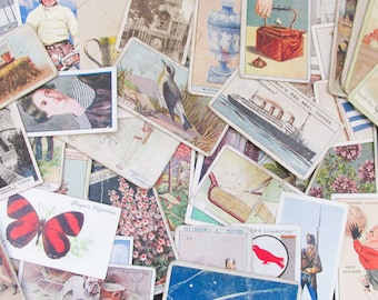 50 x Vintage Cigarette Cards - Mix of Cards - 1910s - 1930s