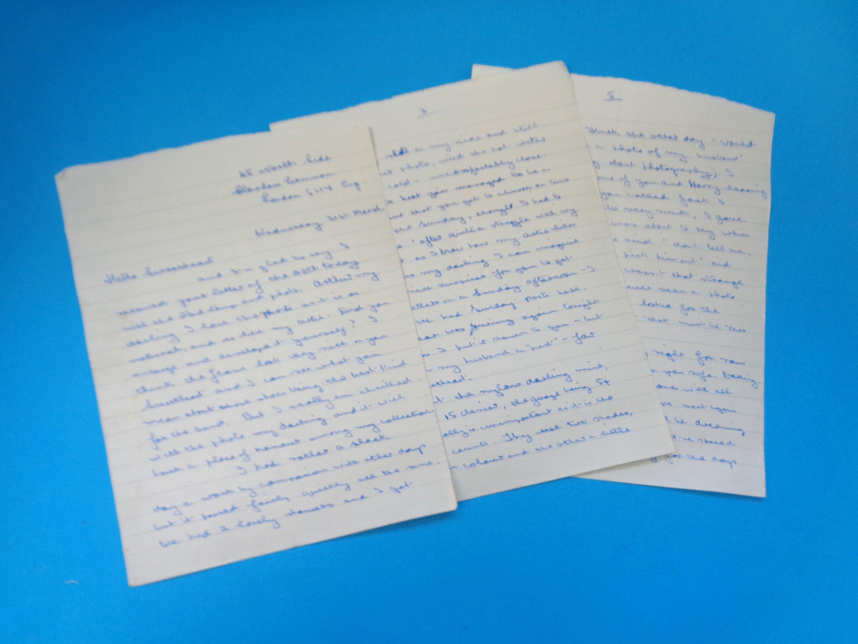 Vintage 1954 Handwritten Love Letter - No Envelope - Etsy