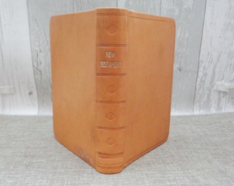 Antique 1851 New Testament - Re-Bound in Fine Leather
