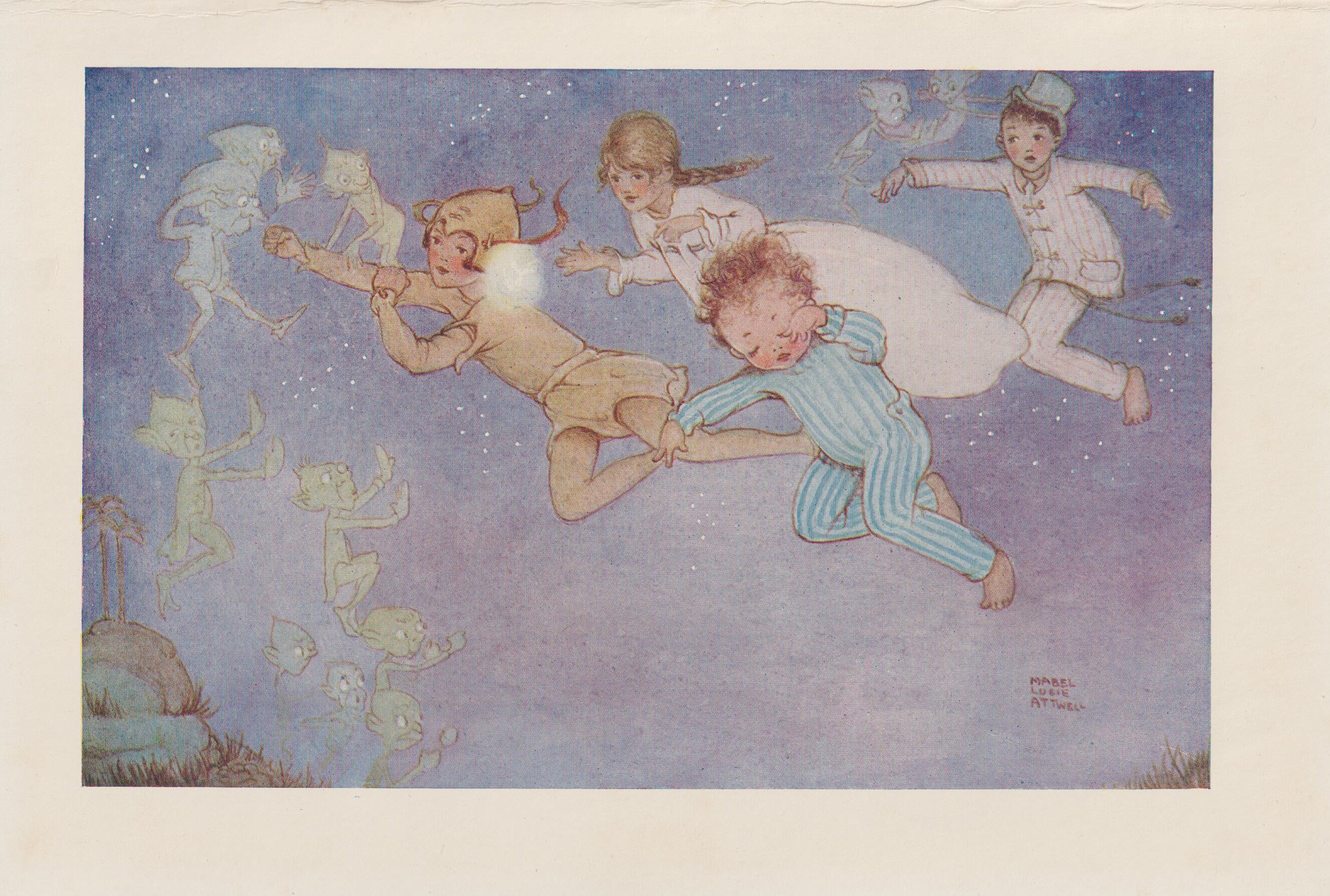1920年代のアンティーク、メイベル・ルーシー・アトウェルのイラスト