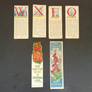 Antique Religious Bible Markers/Bookmarks