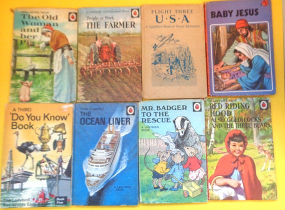 ヴィンテージ レディバード ブック - さまざまなタイトル - 1950 年代
