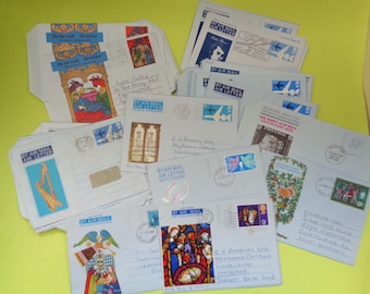 5 Vintage Decorative Air Mail Air Letters