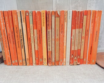 Vintage Orange Penguin Paperback Books - Diverse titels - Auteurs: M-Z - Jaren 60/70/80