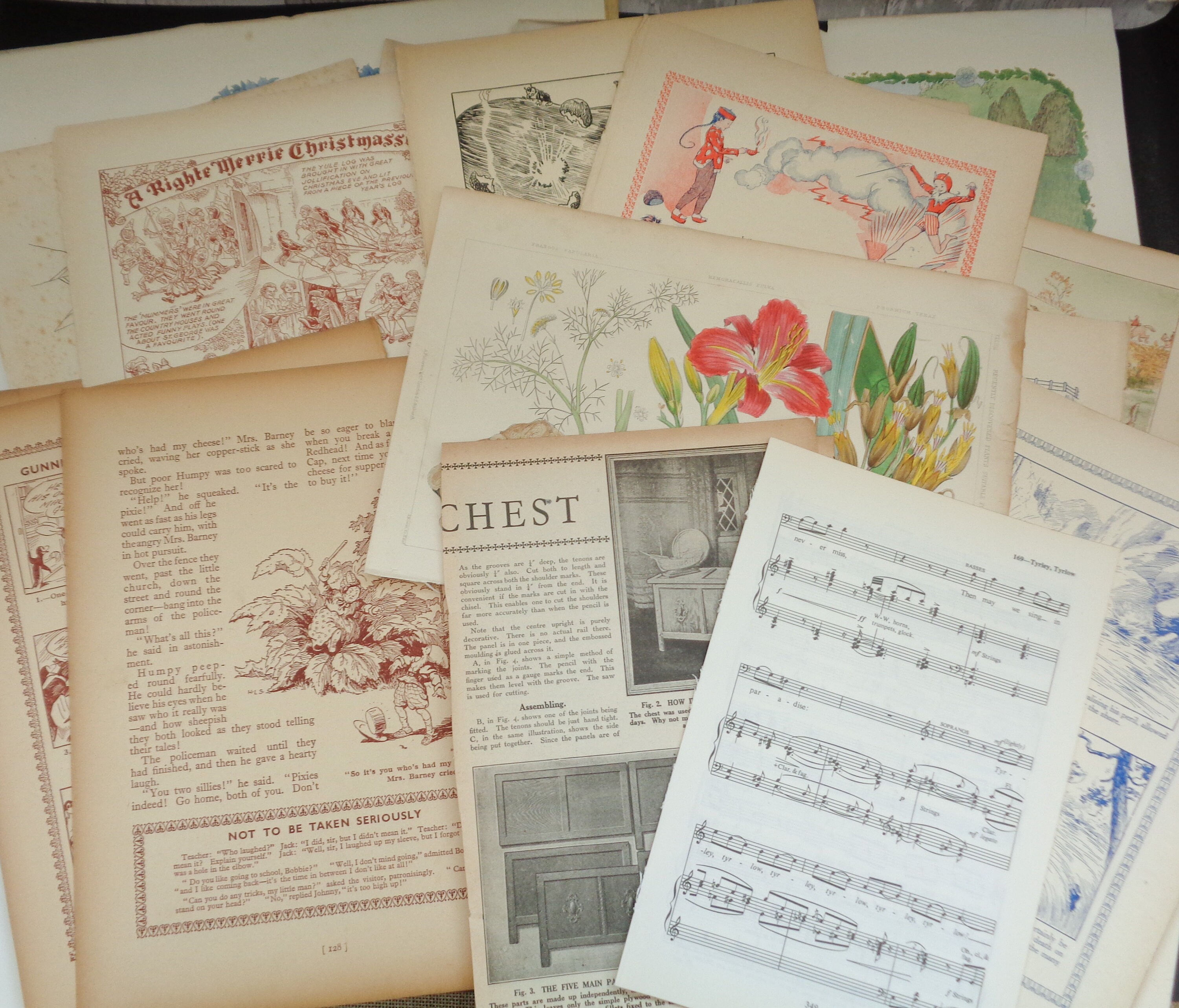 30/50 or 100 Pc Antique and Vintage Book Pages Pack - Text