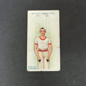 Antique 1914 Wills Cigarette Card -  Physical Culture Card no. 22 - Single Card