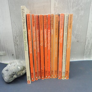 Edna O'Brien Vintage oranje pinguïn paperback boeken - verschillende titels - jaren 70/80