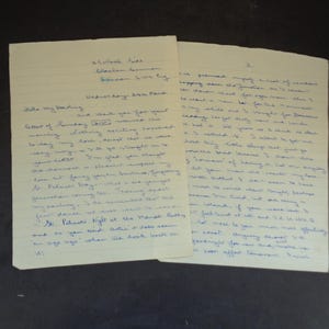 Vintage 1954 handgeschriebener Liebesbrief - ohne Umschlag