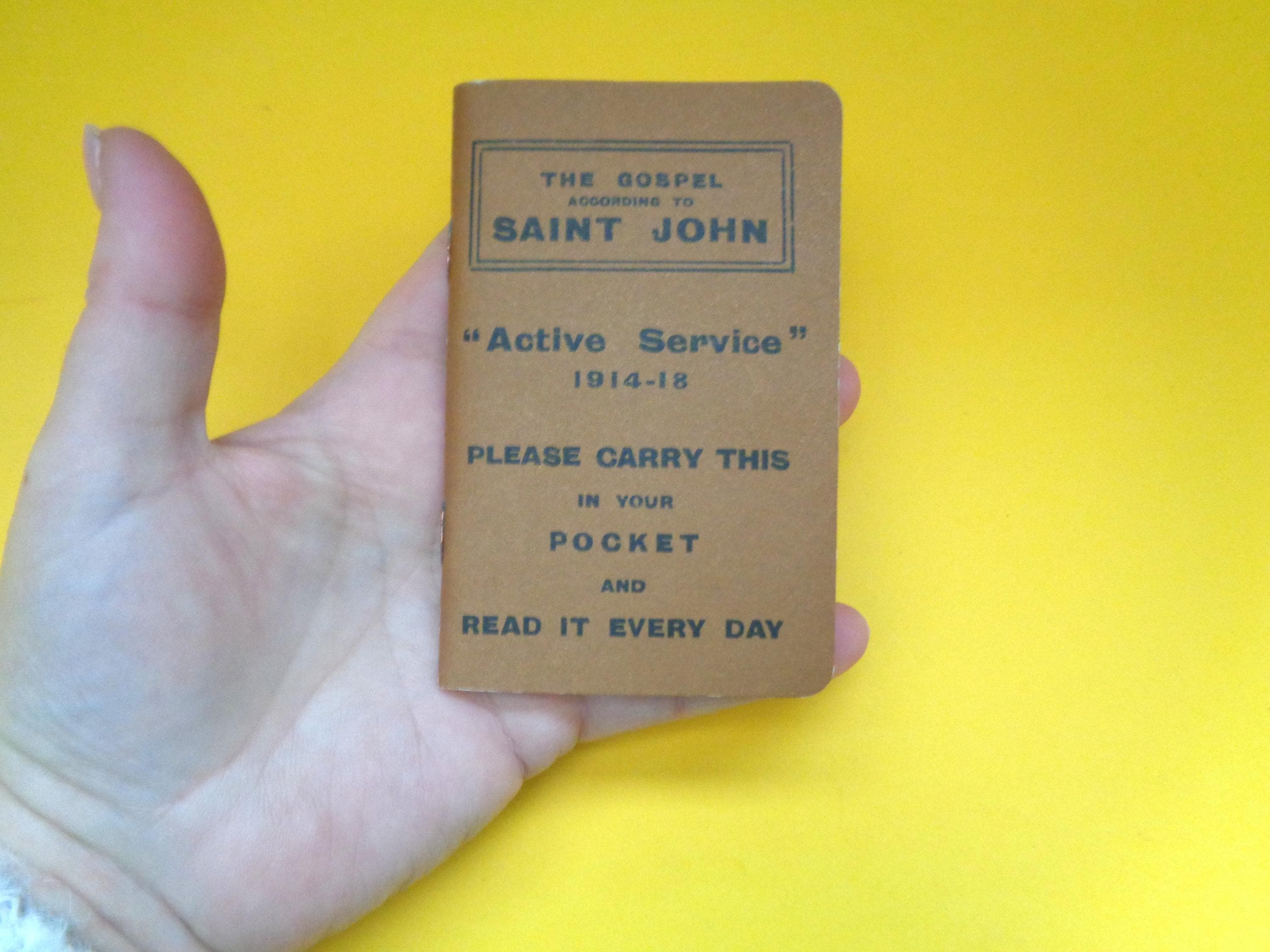 Reproduction WW1 Active Service Religious Booklet - the Gospel