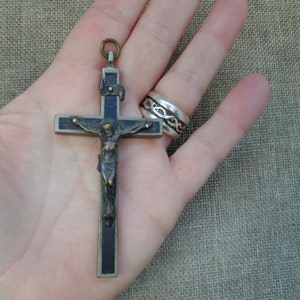 Antique Large Crucifix Pendant