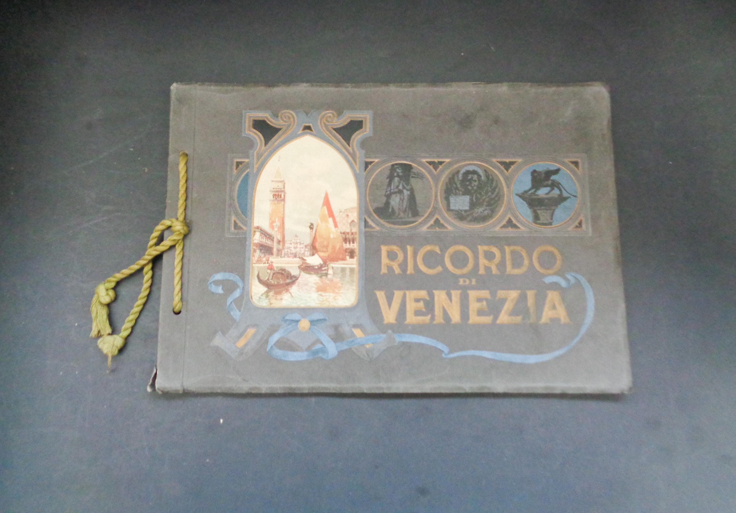 Antique Circa 1900s Large Photographic Souvenir Album of