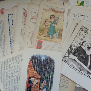 50 pages de livres anciens et vintage pour enfants à fabriquer (paquet de format A4)