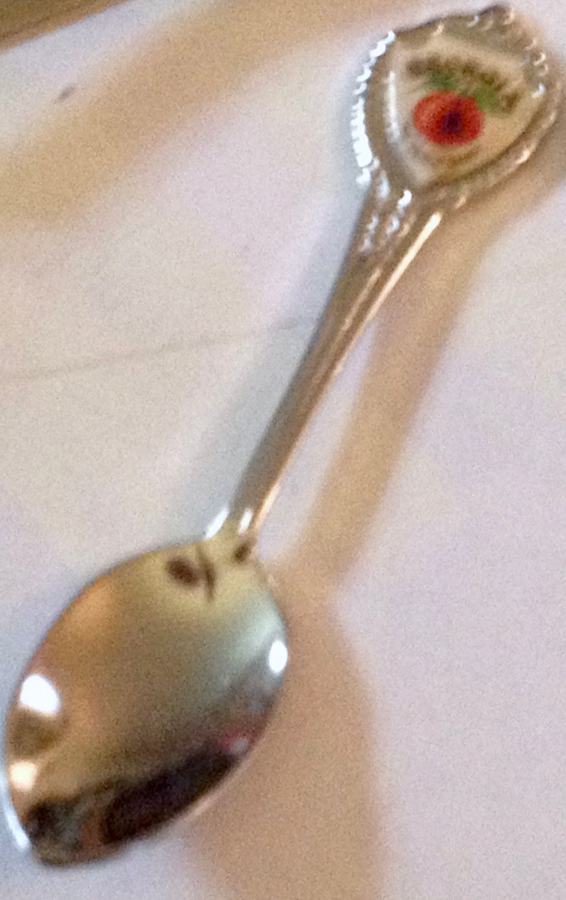 8 Vintage Collectible Silver Plated Souvenir Spoons Etsy France