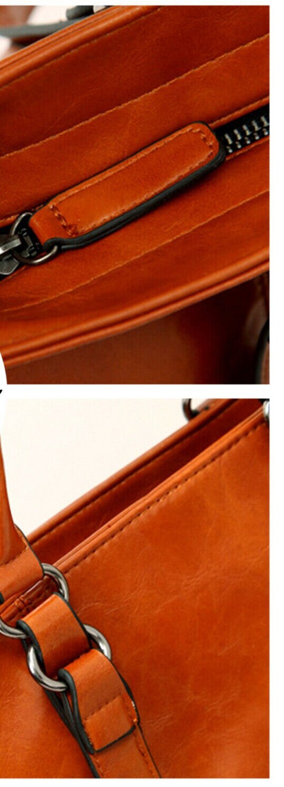 Xlarge Leather Look Laptop Computer Case With Adj… - image 7