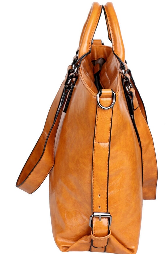 Xlarge Leather Look Laptop Computer Case With Adj… - image 5