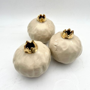 Pomegranate Set, Ceramic Art, Judaica, Jewish Gift for Home, Jewish Wedding Gift, Hostess Gift, Passover Gift, Rosh Hashana, Made in Israel