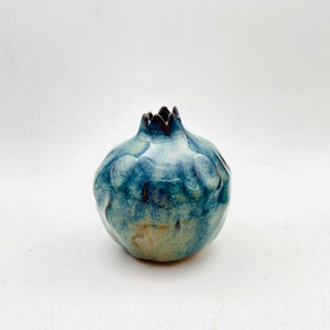 Handmade ceramic pomegranate, blue pomegranate, wedding gifts, decor pomegranate, interior decor, home decor, image 9