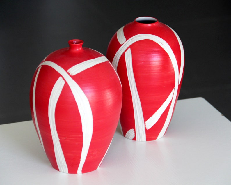 Vase Set of 2, Centerpiece Vase, Ceramic Art, Ceramic Decor, Vase Decor Ceramic, Handmade Vase