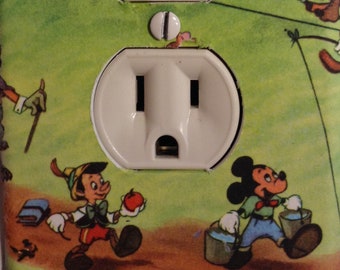 Mickey Mouse Goofy Donald Duck Chef Light Switch Outlet Wall Plate