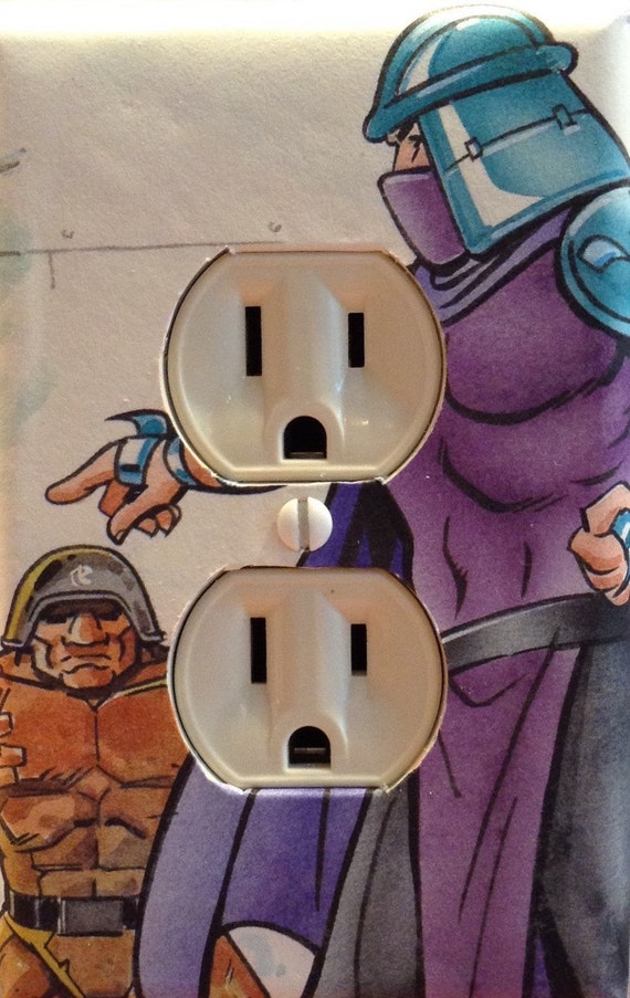 Teenage Mutant Ninja Turtles Shredder Outlet Cover Bedroom Etsy