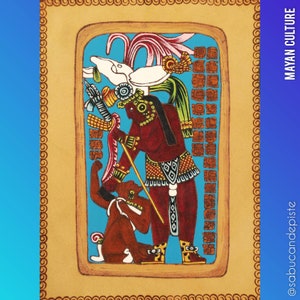 Mayan Culture (La Mar Art): (Stela 3) KING Mo &#39;Chahk