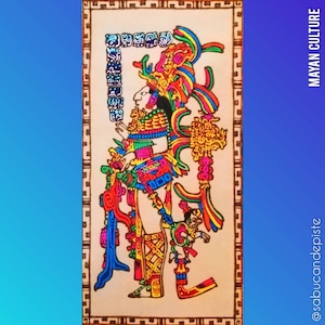 Mayan Culture (Palenque Art): KING Chan Bahlum II [The Tablet of the Temple of the Cross]