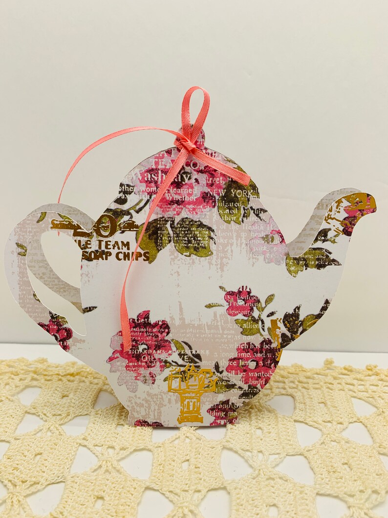 Paper tea pot set Tea pot favors Bridal shower Tea party Etsy