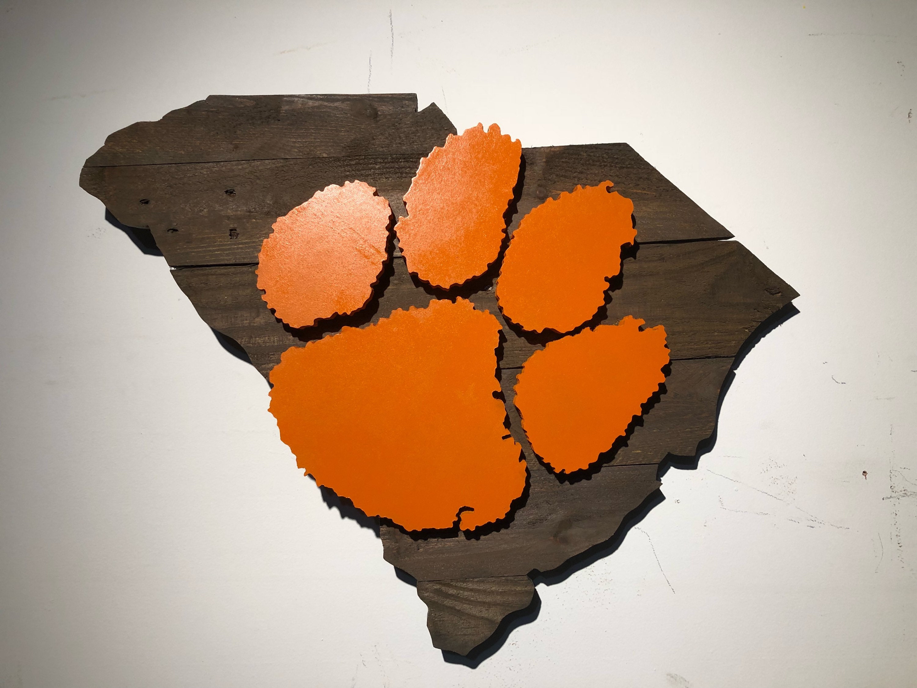 Clemson Tigers Wooden Rustic Wall Art Etsy