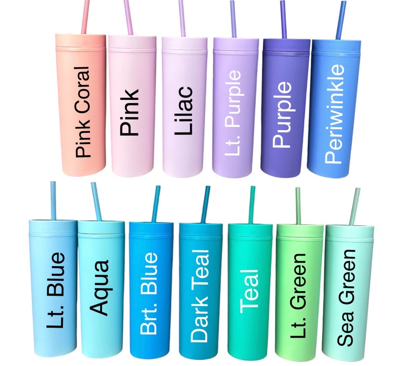 Personalized Tumblers with Lid and Straw, Pastel Tumblers, Bachelorette Party Favors image 3