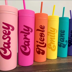Personalized Tumbler with Lid and Straw, Permanently UV Printed Tumblers