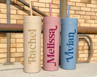 UV Printed Tumblers with Lid and Straw