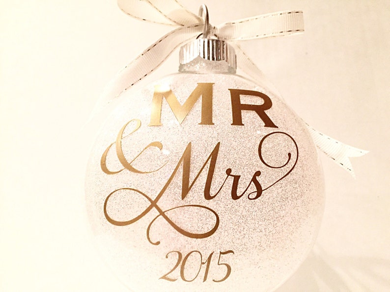 Our First Christmas Ornament Wedding Present Bridal Shower Etsy
