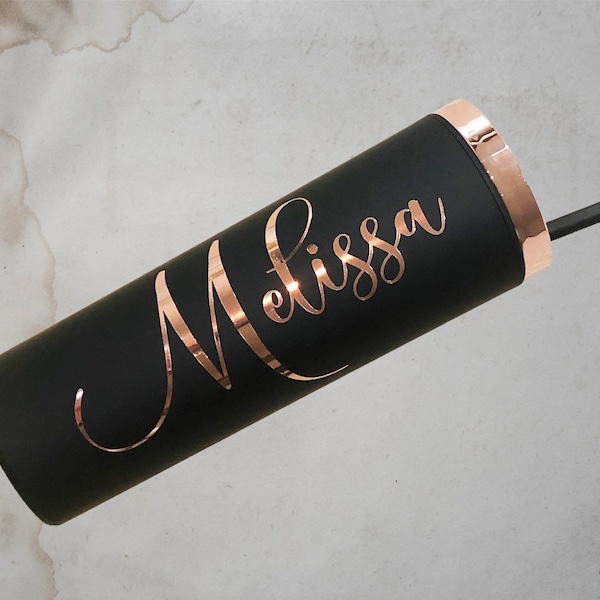 Rose Gold Tumbler Etsy